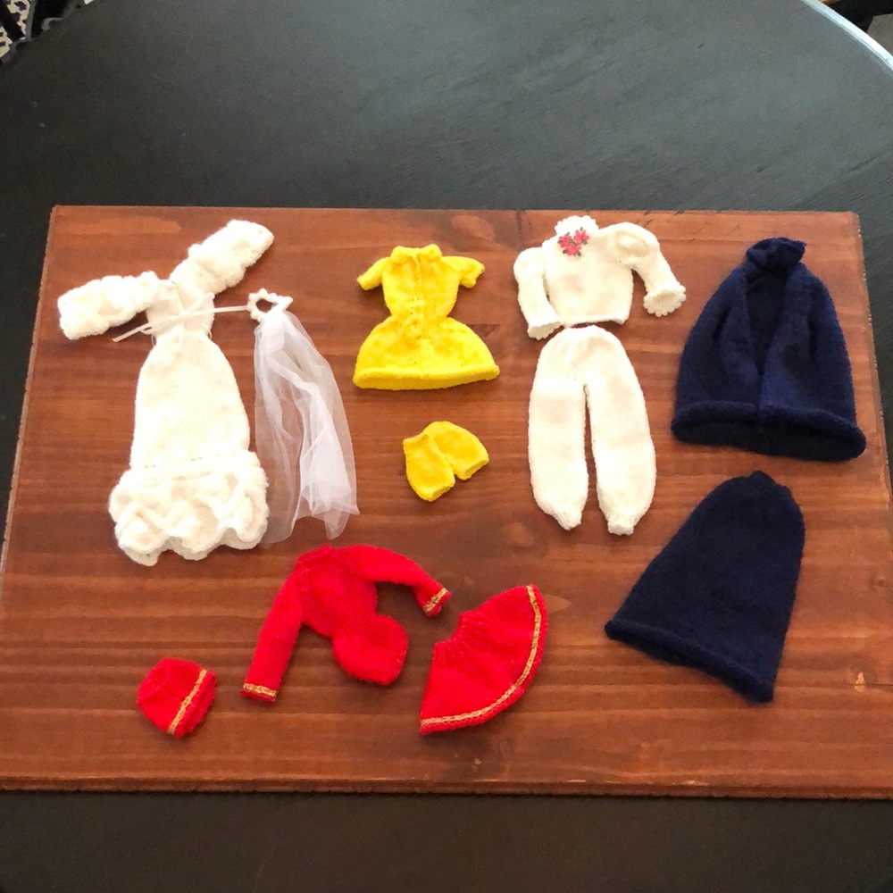 Beautiful handmade Barbie doll clothes.